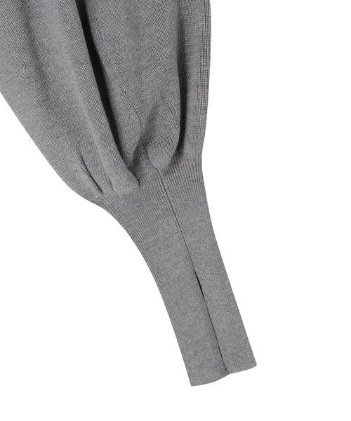 MECRE（メクル）の「ボリュームスリーブニットボレロ（カーディガン/ボレロ・レディース・グレー/ブラック・FREE）」の16枚目の写真