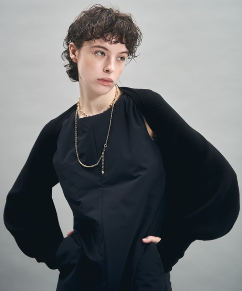 MECRE（メクル）の「ボリュームスリーブニットボレロ（カーディガン/ボレロ・レディース・グレー/ブラック・FREE）」の20枚目の写真