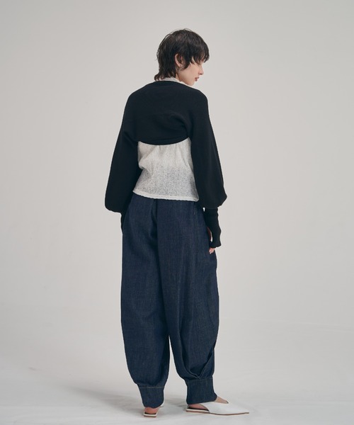 MECRE（メクル）の「ボリュームスリーブニットボレロ（カーディガン/ボレロ・レディース・グレー/ブラック・FREE）」の21枚目の写真