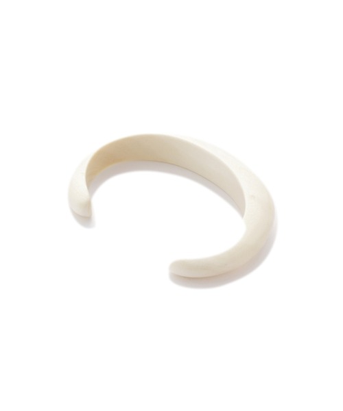 ROSE BUD（ローズバッド）の「(BRANCH)ウッドカフバングル（バングル/リストバンド・レディース・ホワイト/ブラウン・FREE）」の6枚目の写真