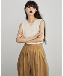 TODAYFUL（トゥデイフル）の「Vネックニットベスト（ベスト