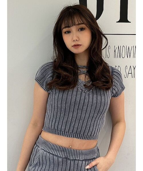 GYDA（ジェイダ）の「【SETUP着用可】2WAYブリーチワイドリブニットトップス（ニット/セーター・レディース・オフホワイト/オリーブ/ネイビー・FREE）」の4枚目の写真