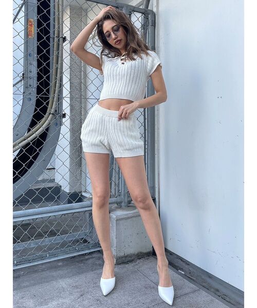 GYDA（ジェイダ）の「【SETUP着用可】2WAYブリーチワイドリブニットトップス（ニット/セーター・レディース・オフホワイト/オリーブ/ネイビー・FREE）」の21枚目の写真