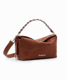 刺繍 ミドルバッグ