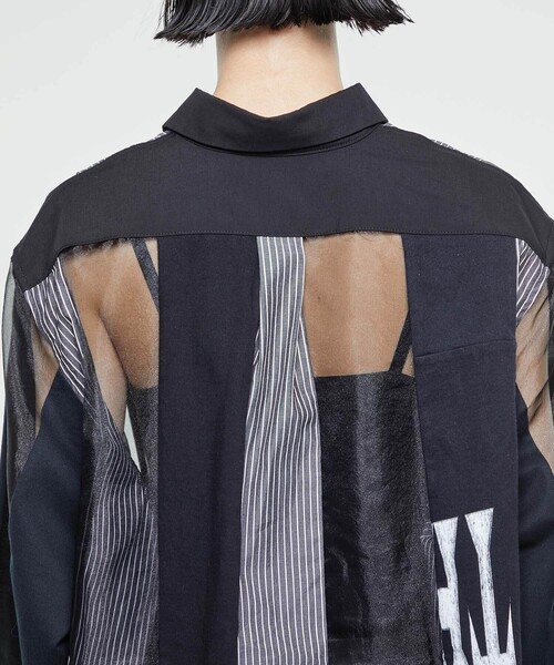 SRUE(スリュー)の「【SRUE/スリュー】ストライプシャツ(シャツ/ブラウス・レディース・ホワイト/ブラック・S/M/L)」の22枚目の写真