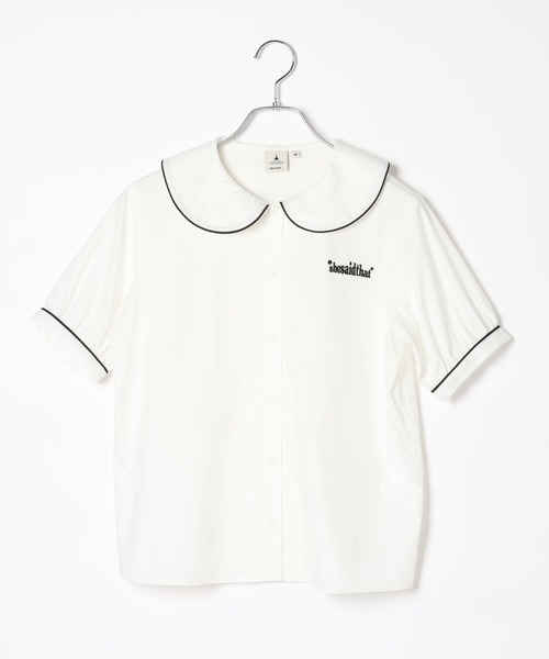 niko and...(ニコアンド)の「【she said that (シー セッド ザット)】コラボラウンドカラーブラウス(シャツ/ブラウス・レディース・ホワイト/オフホワイト・MEDIUM/LARGE)」の6枚目の写真