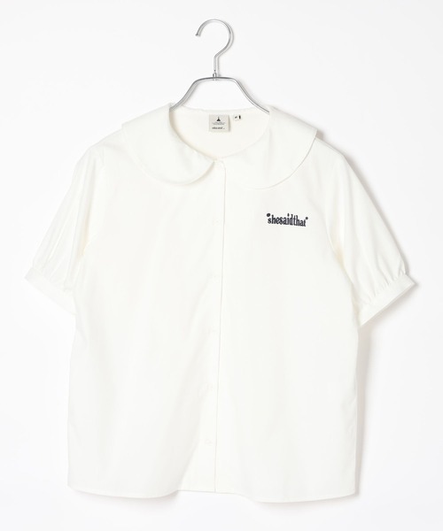 niko and...(ニコアンド)の「【she said that (シー セッド ザット)】コラボラウンドカラーブラウス(シャツ/ブラウス・レディース・ホワイト/オフホワイト・MEDIUM/LARGE)」の18枚目の写真