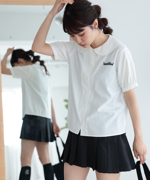 niko and...(ニコアンド)の「【she said that (シー セッド ザット)】コラボラウンドカラーブラウス(シャツ/ブラウス・レディース・ホワイト/オフホワイト・MEDIUM/LARGE)」の12枚目の写真