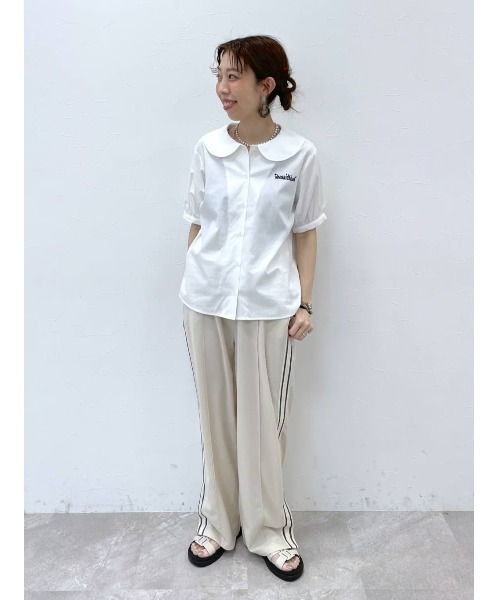 niko and...(ニコアンド)の「【she said that (シー セッド ザット)】コラボラウンドカラーブラウス(シャツ/ブラウス・レディース・ホワイト/オフホワイト・MEDIUM/LARGE)」の20枚目の写真