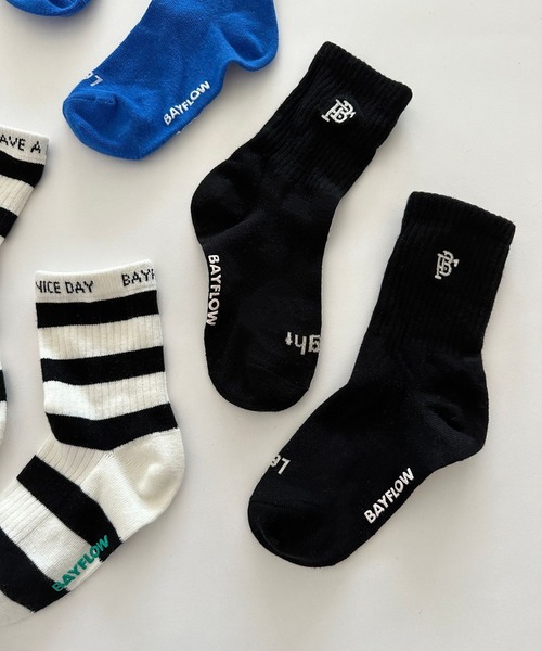 刺繍カラーソックス(KIDS)（ソックス/靴下）｜BAYFLOW