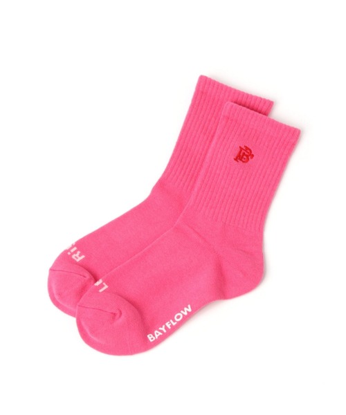 BAYFLOW（ベイフロー）の「刺繍カラーソックス(KIDS)（ソックス/靴下・キッズ・ブラック/ブルー/ピンク/レッド/ライトグリーン/ラベンダー・MEDIUM/LARGE）」の18枚目の写真