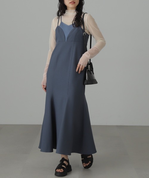 FREE'S MART（フリーズマート）の「◆シアー袖切替カットソー（Tシャツ/カットソー・レディース・ホワイト/ブルー・FREE）」の4枚目の写真