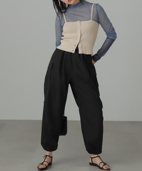 FREE'S MART（フリーズマート）の「◆シアー袖切替カットソー（Tシャツ/カットソー・レディース・ホワイト/ブルー・FREE）」の10枚目の写真