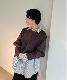 emmi（エミ）の「【emmi atelier】カラーストライプシャツ（シャツ