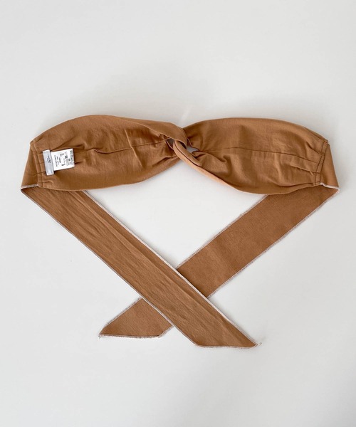 CANAL JEAN(キャナルジーン)の「arc ヘアターバン(ヘアバンド・レディース・キャメル/ブラック・ONE SIZE)」の10枚目の写真