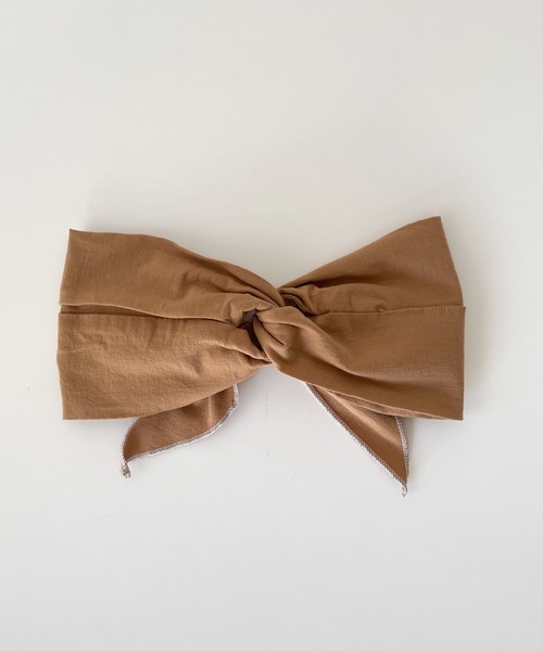 CANAL JEAN(キャナルジーン)の「arc ヘアターバン(ヘアバンド・レディース・キャメル/ブラック・ONE SIZE)」の14枚目の写真