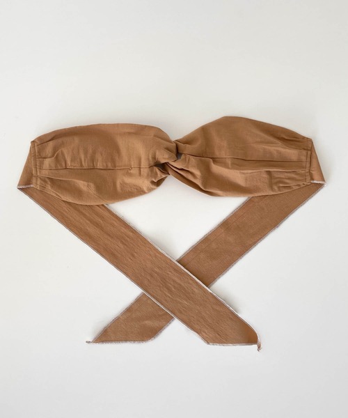 CANAL JEAN(キャナルジーン)の「arc ヘアターバン(ヘアバンド・レディース・キャメル/ブラック・ONE SIZE)」の15枚目の写真