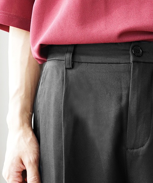 MinoriTY(マイノリティ)の「【MinoriTY】さらさら夏のとろみ素材ハーフパンツ ショートパンツ ショーツ メンズ 夏服 センタープレス(その他パンツ・メンズ・アイボリー/ブラック/グレー/グリーン・M/L/S)」の19枚目の写真