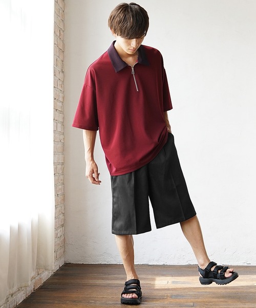 MinoriTY(マイノリティ)の「【MinoriTY】さらさら夏のとろみ素材ハーフパンツ ショートパンツ ショーツ メンズ 夏服 センタープレス(その他パンツ・メンズ・アイボリー/ブラック/グレー/グリーン・M/L/S)」の10枚目の写真