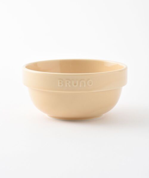 BRUNO(ブルーノ)の「BRUNO Embossボウル φ13(食器・レディース・グレー/オレンジ/ブルー/アイボリー・フリ-)」の1枚目の写真