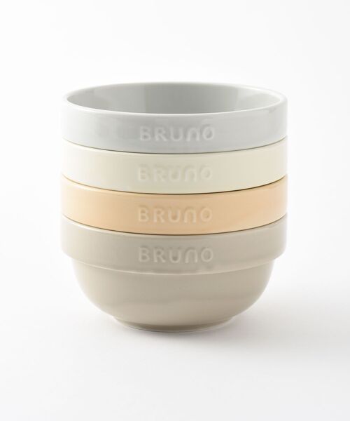 BRUNO(ブルーノ)の「BRUNO Embossボウル φ13(食器・レディース・グレー/オレンジ/ブルー/アイボリー・フリ-)」の8枚目の写真