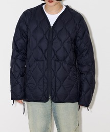 【 TAION / タイオン 】ミリタリー Vネックジップ ダウンジャケットMILITARY W-ZIP V NECK DOWN JKT TAION-101ALSZML YGG