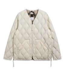 【 TAION / タイオン 】ミリタリー Vネックジップ ダウンジャケットMILITARY W-ZIP V NECK DOWN JKT TAION-101ALSZML YGG