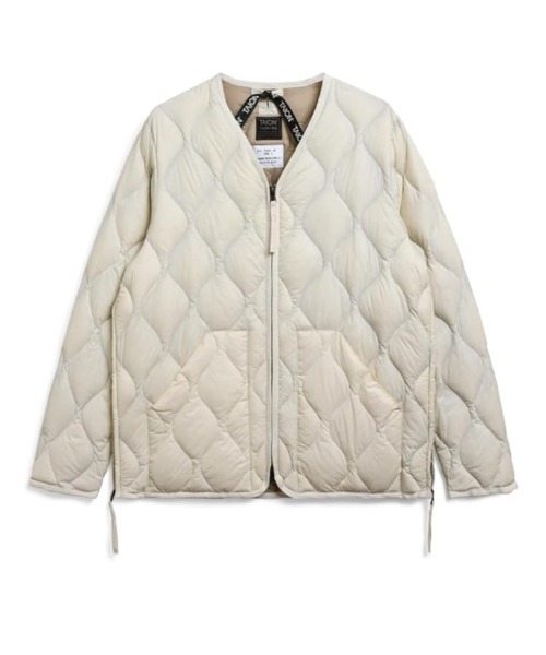 TAION(タイオン)の「【 TAION / タイオン 】ミリタリー Vネックジップ ダウンジャケットMILITARY W-ZIP V NECK DOWN JKT TAION-101ALSZML YGG(ダウンジャケット/コート・レディース・オリーブドラブ/カーキ/ベージュ/ブラック/オフホワイト/ネイビー・XL/M/L)」の2枚目の写真