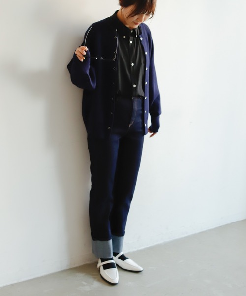 Birthday room（バースデイルーム）の「ストラップ付フラットパンプス（ドレスシューズ・レディース・ブラック/アイボリー・24.5/23.5）」の11枚目の写真