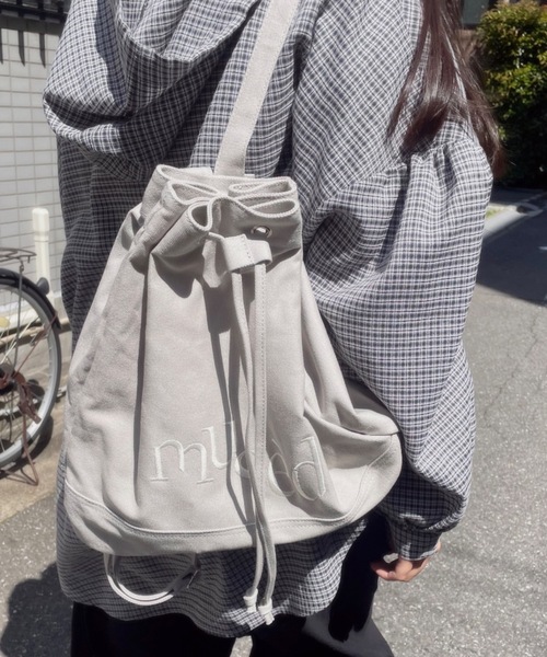 セール】【新色登場】musedキャンバス巾着ナップサック【動画あり