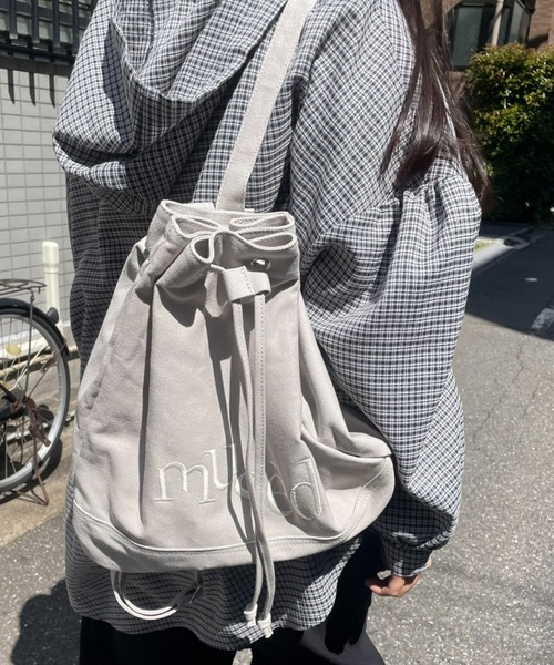 セール】【新色登場】musedキャンバス巾着ナップサック【動画あり