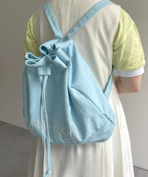 セール】【新色登場】musedキャンバス巾着ナップサック【動画あり