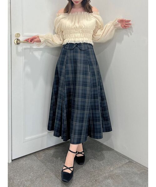 dazzlin（ダズリン）の「バルーンオーガンチュール長袖ブラウス（シャツ/ブラウス・レディース・ブラック/ベージュ/グレー・FREE）」の14枚目の写真