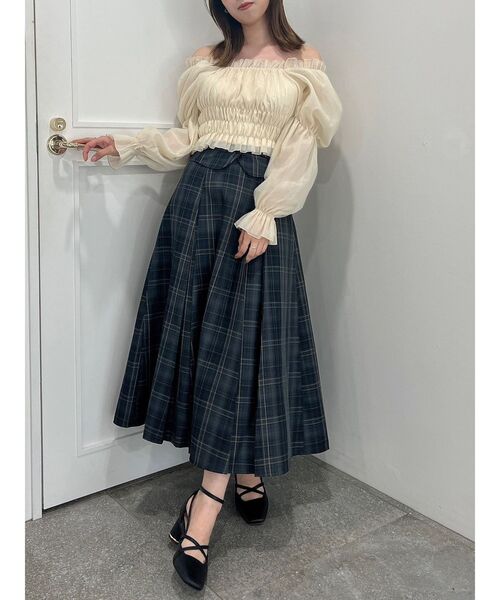 dazzlin（ダズリン）の「バルーンオーガンチュール長袖ブラウス（シャツ/ブラウス・レディース・ブラック/ベージュ/グレー・FREE）」の15枚目の写真