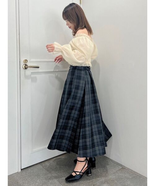 dazzlin（ダズリン）の「バルーンオーガンチュール長袖ブラウス（シャツ/ブラウス・レディース・ブラック/ベージュ/グレー・FREE）」の16枚目の写真