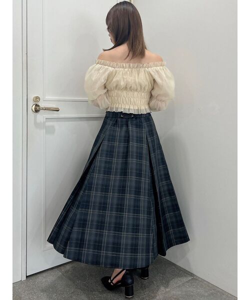 dazzlin（ダズリン）の「バルーンオーガンチュール長袖ブラウス（シャツ/ブラウス・レディース・ブラック/ベージュ/グレー・FREE）」の17枚目の写真