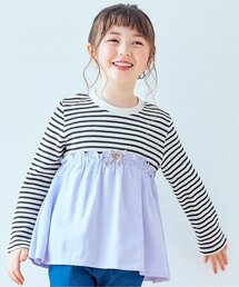 apres les cours | 【一部WEB限定】ワッフルドッキングフレアTシャツ(Tシャツ/カットソー)