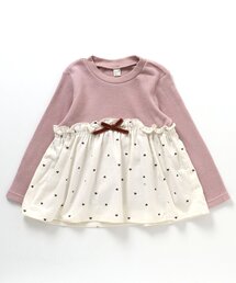 apres les cours | 【一部WEB限定】ワッフルドッキングフレアTシャツ(Tシャツ/カットソー)