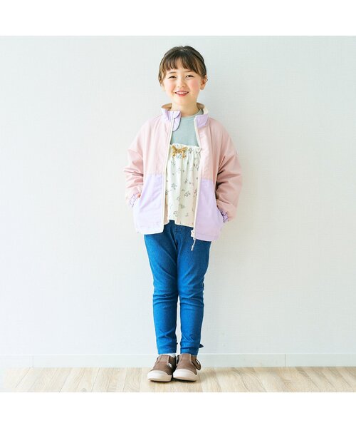 apres les cours（アプレレクール）の「【一部WEB限定】ワッフルドッキングフレアTシャツ（Tシャツ/カットソー・キッズ・レッド/ラベンダー/ミント/マスタード/ピンク・110/120/90/100/140/80/130）」の10枚目の写真