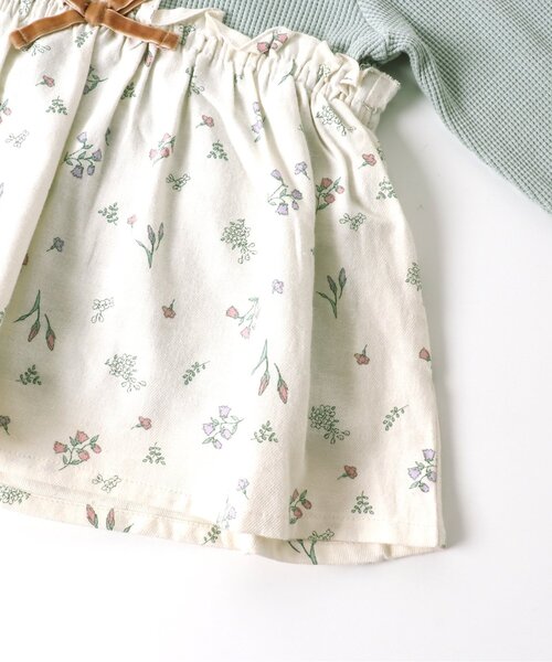 apres les cours（アプレレクール）の「【一部WEB限定】ワッフルドッキングフレアTシャツ（Tシャツ/カットソー・キッズ・レッド/ラベンダー/ミント/マスタード/ピンク・110/120/90/100/140/80/130）」の14枚目の写真