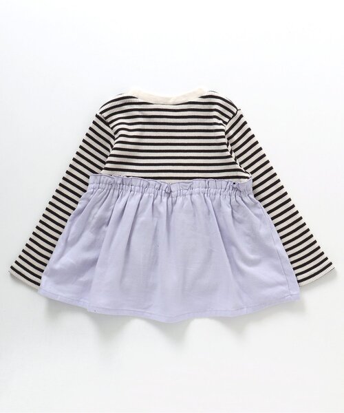 apres les cours（アプレレクール）の「【一部WEB限定】ワッフルドッキングフレアTシャツ（Tシャツ/カットソー・キッズ・レッド/ラベンダー/ミント/マスタード/ピンク・110/120/90/100/140/80/130）」の17枚目の写真