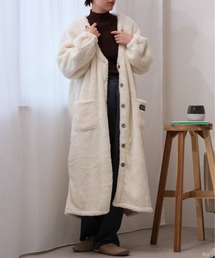 emesuelee（エメスーリー）の「シープタッチV開きロングガウン（ガウン/バスローブ）」