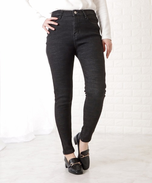 Lace Ladies(レースレディース)の「裏起毛ストレッチデニムパンツ(デニムパンツ・レディース・ブラック/ネイビー・25/27/31/26/29)」の21枚目の写真