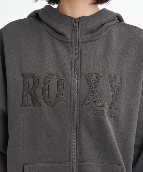 ROXY（ロキシー）の「JIVY ZIP/ロキシー胸アップリケ調ブランドロゴフルジップアップパーカー・フーディ（パーカー・レディース・グリーン/ブラック/グレー・SMALL/MEDIUM/LARGE/X-LARGE）」の10枚目の写真
