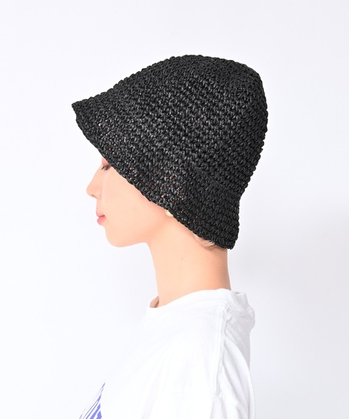 Alite cloth(アリーテクロス)の「ペーパークロシェハット(ハット・レディース・ブラウン/ブラック/ベージュ・FREE)」の14枚目の写真