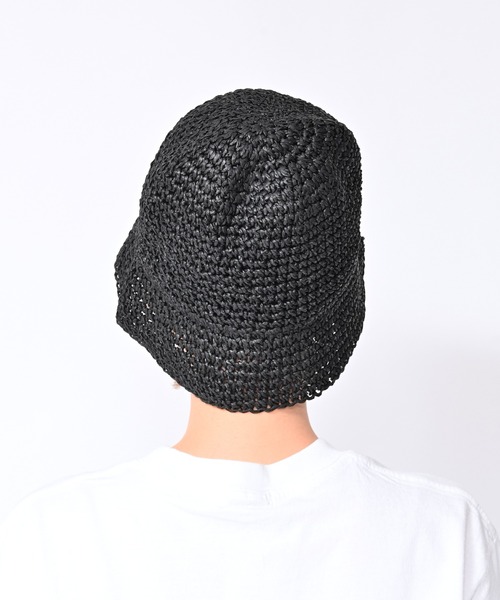 Alite cloth(アリーテクロス)の「ペーパークロシェハット(ハット・レディース・ブラウン/ブラック/ベージュ・FREE)」の15枚目の写真