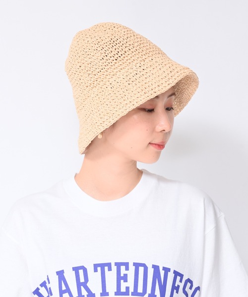Alite cloth(アリーテクロス)の「ペーパークロシェハット(ハット・レディース・ブラウン/ブラック/ベージュ・FREE)」の19枚目の写真