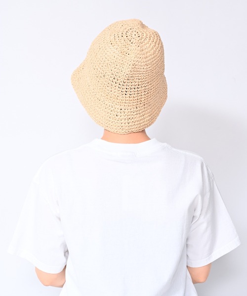 Alite cloth(アリーテクロス)の「ペーパークロシェハット(ハット・レディース・ブラウン/ブラック/ベージュ・FREE)」の22枚目の写真