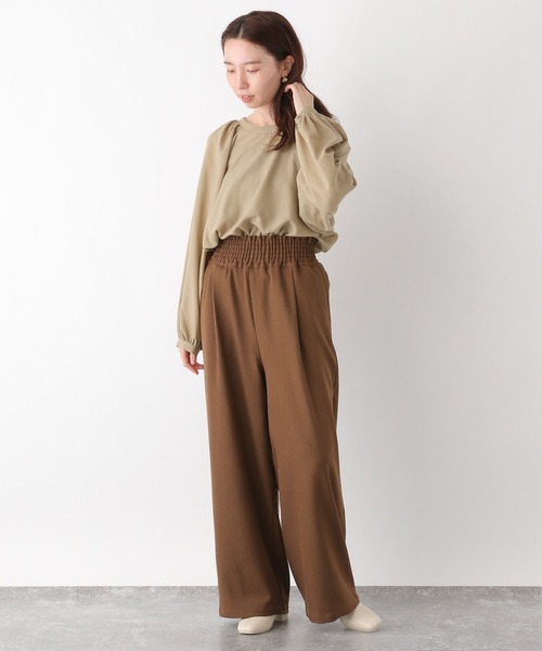 LEPSIM(レプシィム)の「バックデザイン長袖ブラウス 972204(シャツ/ブラウス・レディース・ブラウン/ベージュ/ブラック・FREE)」の8枚目の写真