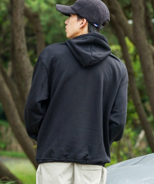 FILA(フィラ)の「【FILA/フィラ】デカロゴプリント 裏起毛フーディー プルパーカー(パーカー・メンズ・杢グレー/ブラック/ホワイト/ネイビー・MEDIUM/LARGE/X-LARGE)」の19枚目の写真